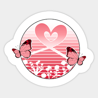 Excellent butterflies aesthetic matching sister Sticker